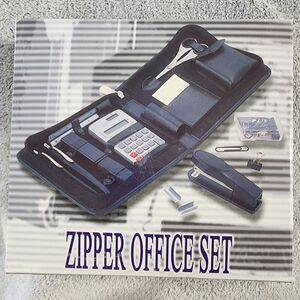 Zipper Office Set by J.C. Penney Black